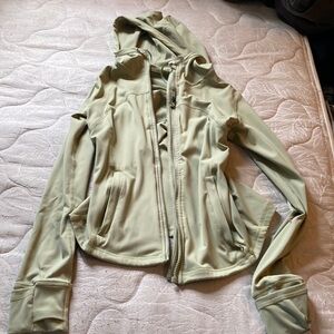Lululemon define sage green jacket